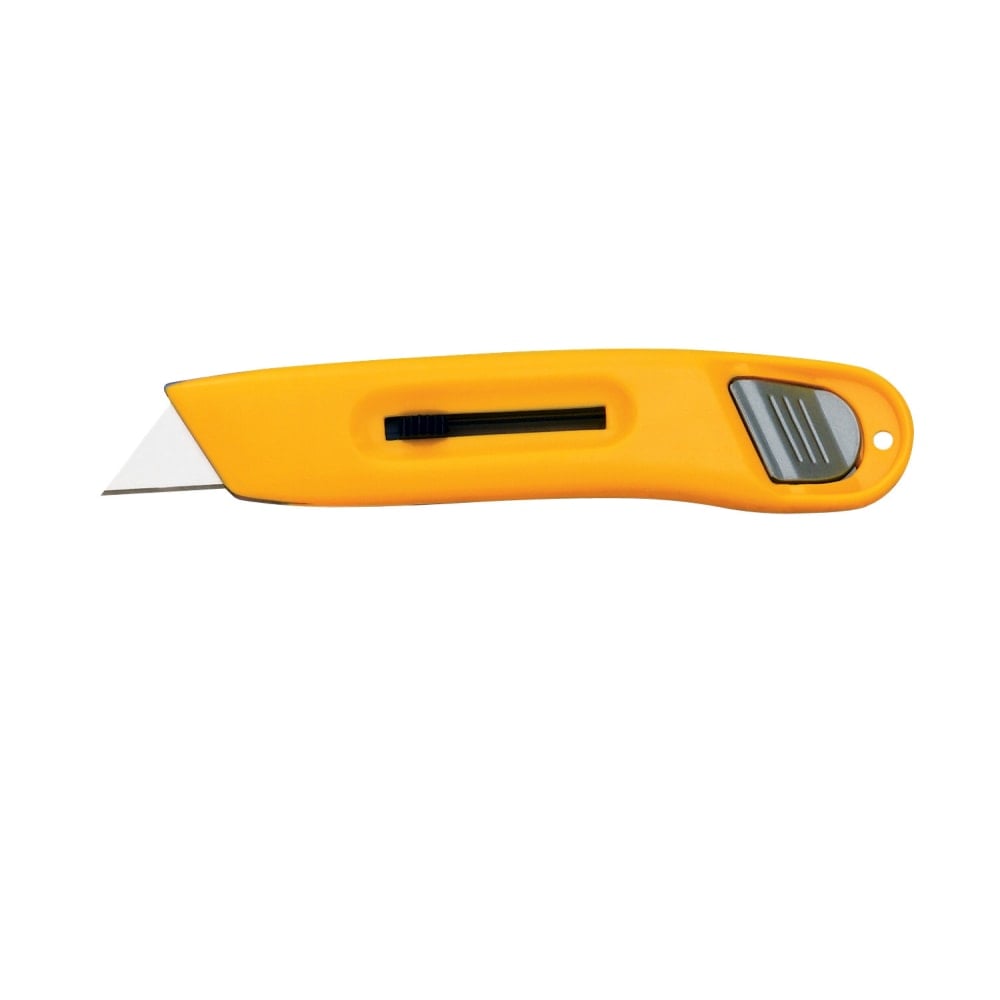 COSCO General-purpose Retractable Utility Knife - 1 x Blade(s) - Plastic Handle - Silver, Silver MPN:91467