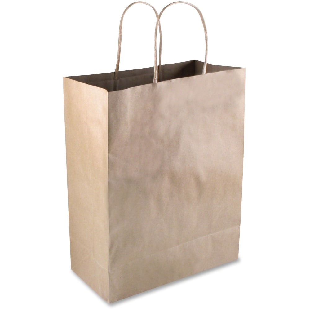 COSCO Premium Paper Shopping Bags, 10inW x 13inL, Kraft Brown, Box Of 50 (Min Order Qty 3) MPN:91565