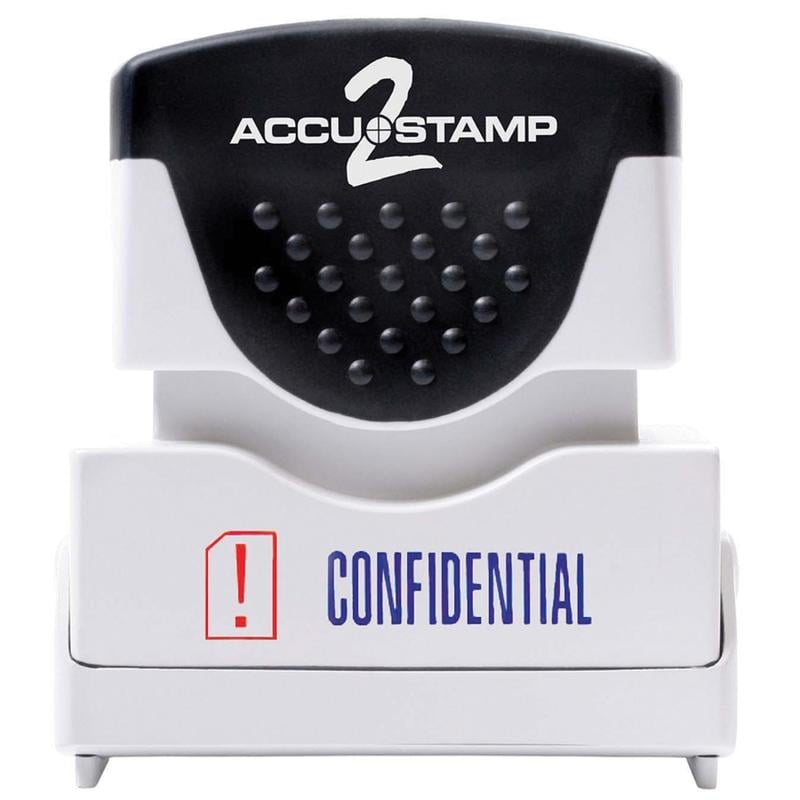 AccuStamp2 Pre-Inked Message Stamp, inConfidential in, Red/Blue (Min Order Qty 5) MPN:035536 AccuStamp2 Pre-Inked Message Stamp, inConfidential in, Red/Blue (Min Order Qty 5) MPN:035536