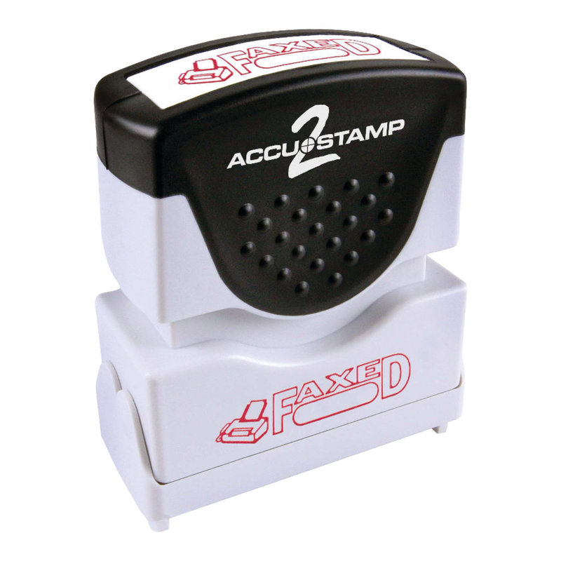 AccuStamp2 Faxed Stamp, Shutter Pre-Inked One-Color FAXED Stamp, 1/2in x 1-5/8in Impression, Red Ink (Min Order Qty 10) MPN:035609 AccuStamp2 Faxed Stamp, Shutter Pre-Inked One-Color FAXED Stamp, 1/2in x 1-5/8in Impression, Red Ink (Min Order Qty 10) MPN:035609