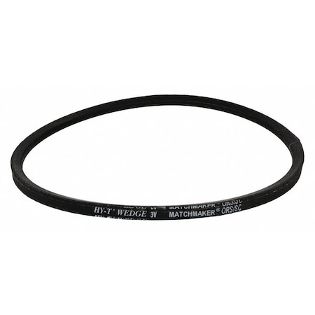 3V265 Wedge V-Belt, 26.5 in Outside Length, 3/8 in Top Width, 5/16