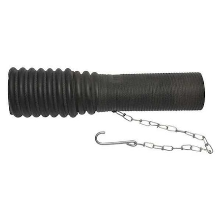 Oval Tail Pipe Adapter, Rubber, 3in MPN:20037729