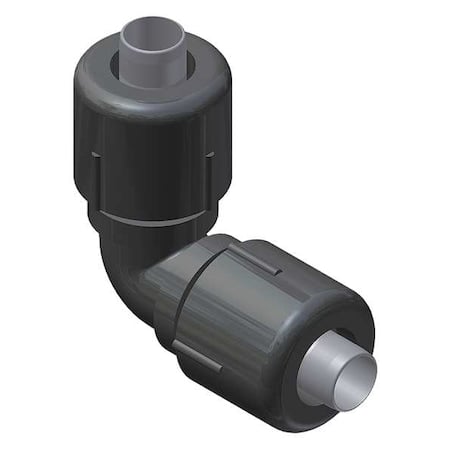Elbow, Nylon, Comp. 3/4 in, MNPT 1/2 in MPN:5657-51-1013-00