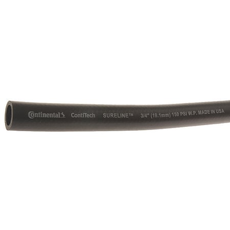 3/4 in ID x 50 ft L Garden Hose, EPDM Tube, Black MPN:CWH075-50-G