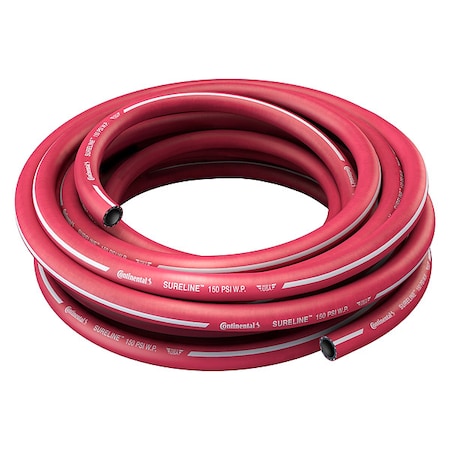 5/8 in ID x 25 ft L Garden Hose, EPDM Tube, Red MPN:CWR058-25