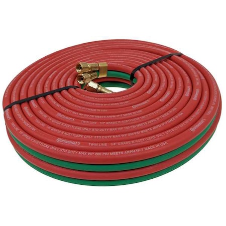 Twin Line Welding Hose, 1/4