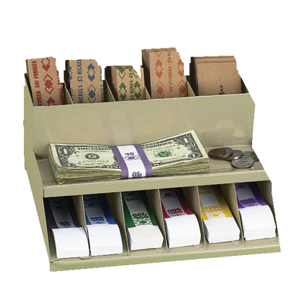 Control Group 2-Tier Metal Coin Wrap And Bill Strap Racks, Beige MPN:CT5802