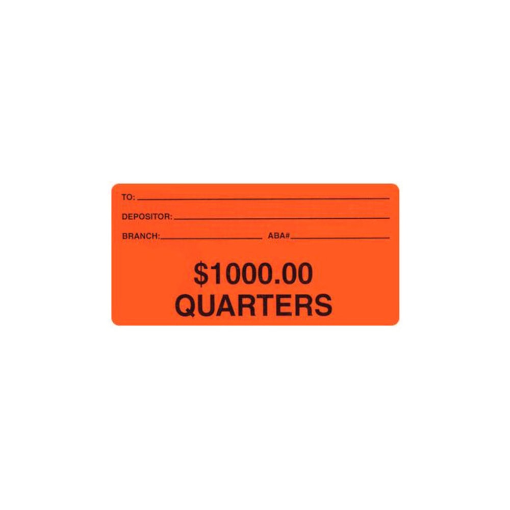 Control Group Self-Adhesive Coin ID Labels, 550003, 2in x 4in, Orange, Pack Of 100 MPN:550003