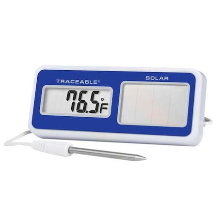 Digital Solar Powered Thermometer, 0 Degrees to 160 Degrees F MPN:4123