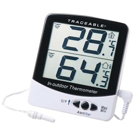 Digital Thermometer, -58 Degrees to 158 Degrees F for Wall or Desk Use MPN:4126