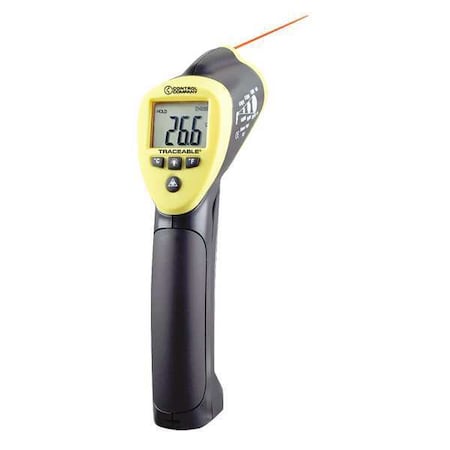 Thermometer, Single Dot Laser Sighting Fixed 0.95, -58 Degrees to 1832 Degrees F, Backlit LCD MPN:4483