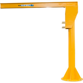 Contrx Heavy Duty Floor Mounted Jib Crane 2000 Lb. Capacity 10' Under Beam Height 14' Span A21014
