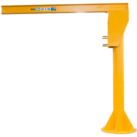 Contrx Heavy Duty Floor Mounted Jib Crane 6000 Lb. Capacity 14' Under Beam Height 10' Span A61410