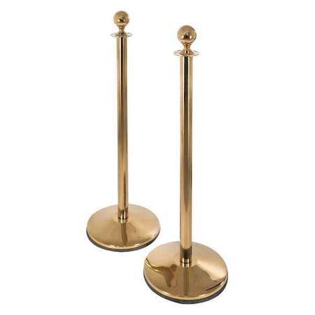 Ball Top Rope Post, 41inH, Sloped, PK2 MPN:CP50S-PB1-2PK