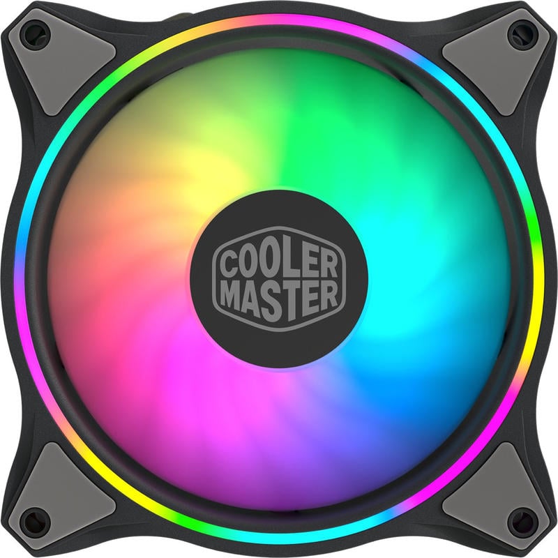 Cooler Master MasterFan MF120 Halo Cooling Fan - 3 Pack - 4.72in Maximum Fan Diameter - 3 x Fan(s) - 353.1 gal/min Maximum Airflow - 1800 rpm - Rifle Bearing - 4-pin PWM, 3-pin RGB - ARGB LED - 3 pc(s) - Case, Chassis, Processor - 18.3 Year Life MPN:MFL-B
