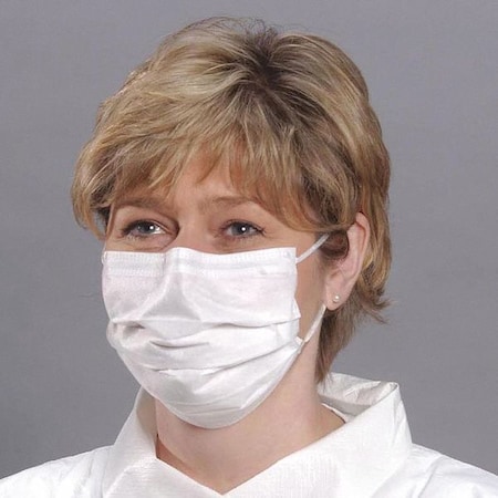 Disposable Face Mask, White, Universal, 500 PK MPN:WH 1155