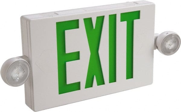 1 & 2 Face Ceiling End & Wall Mount LED Combination Exit Signs MPN:APC7G