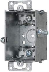 Electrical Switch Box: Steel, Rectangle, 3