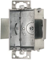 Electrical Switch Box: Steel, Rectangle, 3