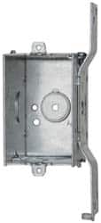 Electrical Switch Box: Steel, Rectangle, 3