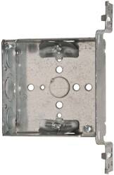 Electrical Outlet Box: Steel, Square, 4
