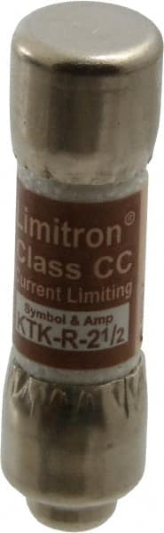 General Purpose Fuse: Fast-Acting, CC, 600 V, 2.50 A MPN:KTK-R-2-1/2