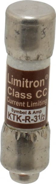 General Purpose Fuse: Fast-Acting, CC, 600 V, 3.50 A MPN:KTK-R-3-1/2