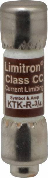 General Purpose Fuse: Fast-Acting, CC, 600 V, 0.75 A MPN:KTK-R-3/4