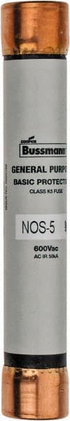 General Purpose Fuse: Fast-Acting, K5, 600 V, 5.00 A MPN:NOS-5