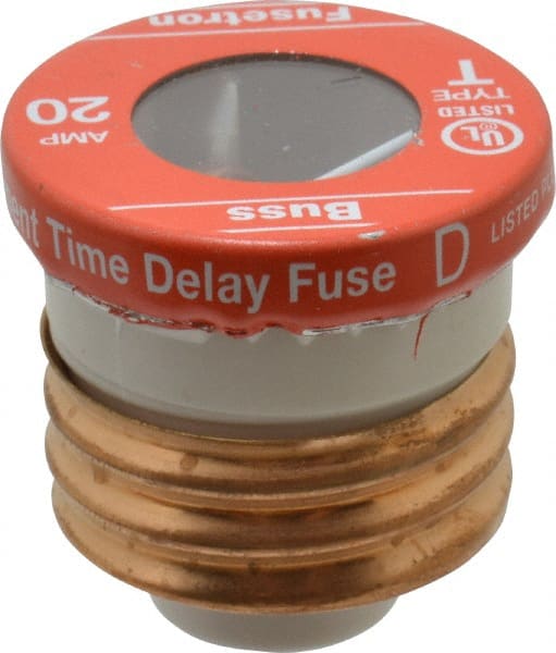 Plug Fuse: Time Delay, 125 V, 20.00 A MPN:T-20