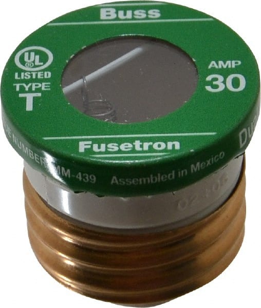Plug Fuse: Time Delay, 125 V, 30.00 A MPN:T-30