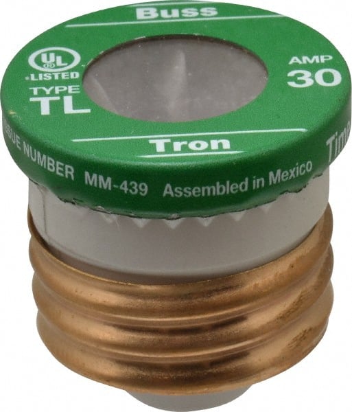 Plug Fuse: Time Delay, 125 V, 30.00 A MPN:TL-30