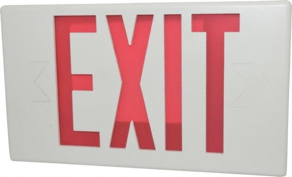 1 and 2 Face, 0.98, 1.03 Watt, White, Polycarbonate, LED, Illuminated Exit Sign MPN:LPX7