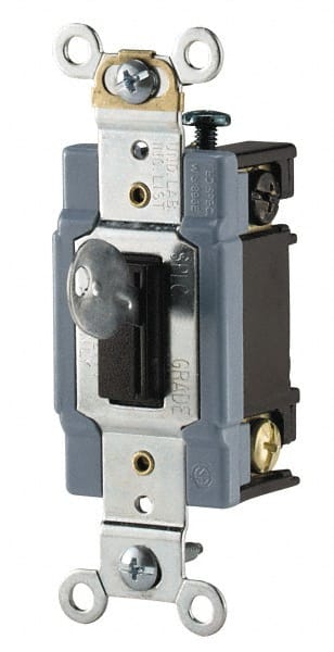 3 Pole, 120 to 277 V, 20 Amp, Industrial Grade Toggle Three Way Switch MPN:2223L