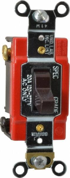 4 Pole, 120 to 277 V, 20 Amp, Industrial Grade Toggle Four Way Switch MPN:2224B