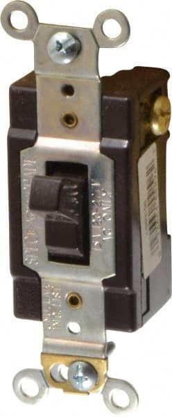 3 Pole, 120 to 277 VAC, 15 Amp, Commercial Grade Toggle Three Way Switch MPN:CSB315B