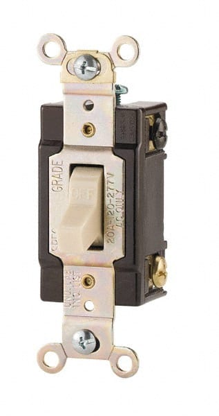 3 Pole, 120 to 277 VAC, 20 Amp, Commercial Grade Toggle Three Way Switch MPN:CSB320B