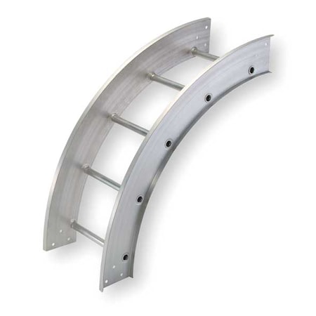 90 Degree Outside Vertical Elbow, 100 lb, 75 lb Capacity, Aluminum, Unfinished MPN:248-129O-24