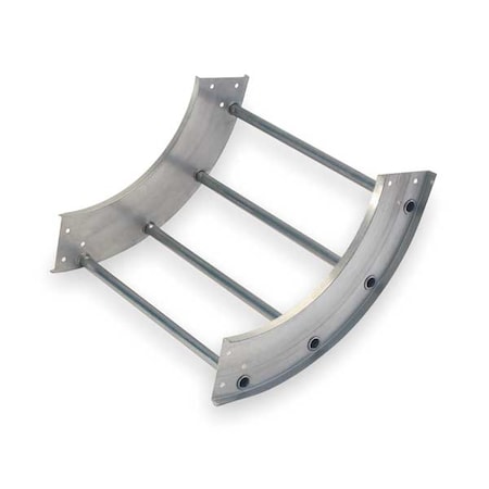 90 Degree Inside Vertical Elbow, 100 lb, 75 lb Capacity, Aluminum, Unfinished MPN:248-249I-24