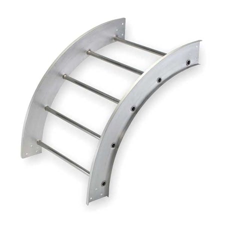 90 Degree Outside Vertical Elbow, 100 lb, 75 lb Capacity, Aluminum, Unfinished MPN:248-249O-24