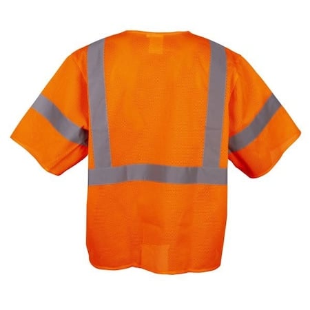 Safety Vest, Orange Mesh, Type R, Class 3 MPN:V30005XL