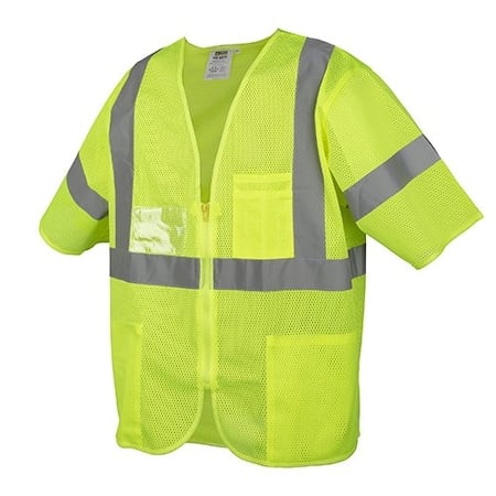 Safety Vest, Lime Mesh, Type R, Class 3 MPN:V30015XL