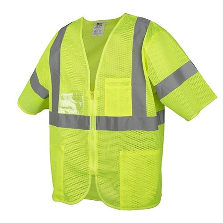 Safety Vest, Lime Mesh, Type R, Class 3 MPN:V3001L