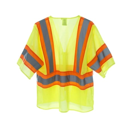 Safety Vest, Lime Mesh, Type R, Class 3 MPN:V32015XL