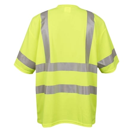 Shirt, Type R, Class 3, Lime, Short Sleeves MPN:V4315XL