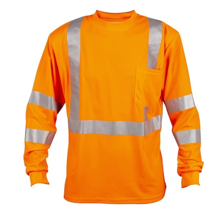 Shirt, Orange, Type R, Class 3, Long Sleeves MPN:V5104XL