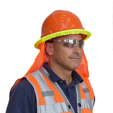 Hard Hat Neck Shade, Lime/Silver Tape MPN:VNS100