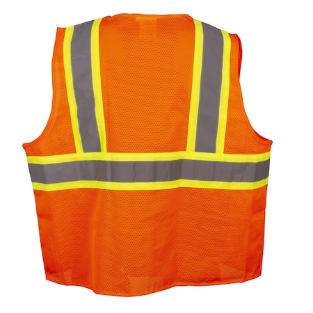 Surveyors Safety Vest, Orange, Type R MPN:VS272P2XL