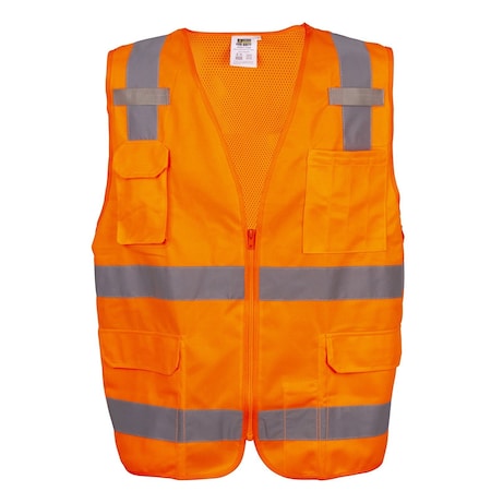 Surveyors Safety Vest, Orange, Type R MPN:VS280M