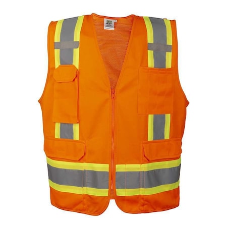 Surveyors Safety Vest, Orange MPN:VS285-L